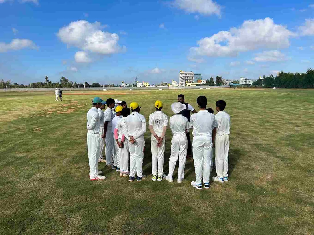 Young players training on the ground at Kreeda Kshetra